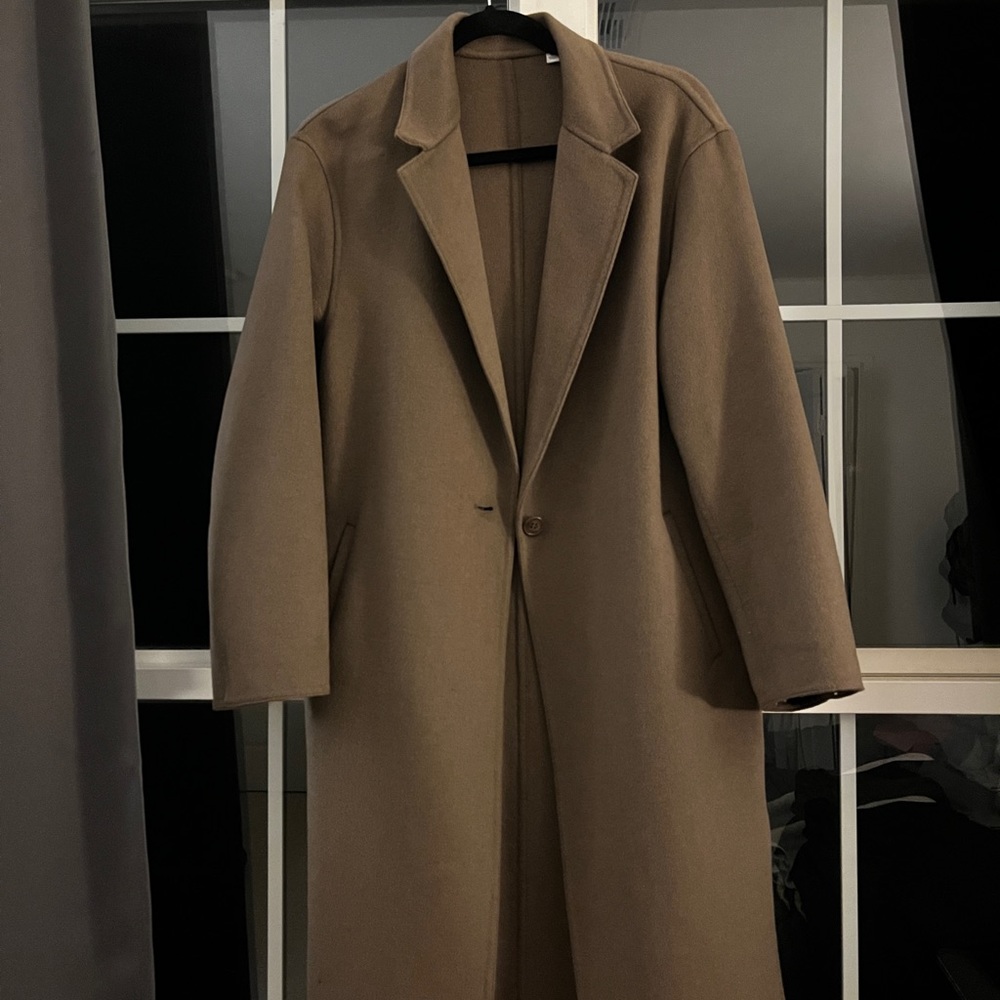 Uniqlo Wool Blend Long Overcoat
